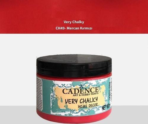 Very Chalky Home Decor Mobilya Boyası 150 ml. CH-49 KIRMIZI MERCAN