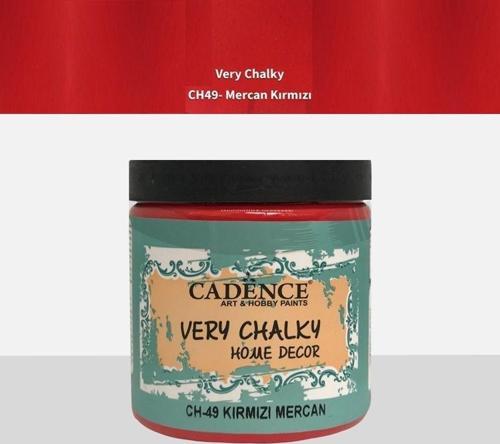 Very Chalky Home Decor Mobilya Boyası 500 ml. CH-49 KIRMIZI MERCAN