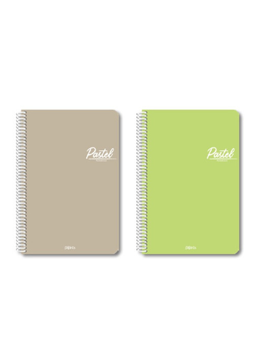 Pastel 72 Yaprak Çizgili 19X27 Defter Spiralli Pp Kapak - 1 adet