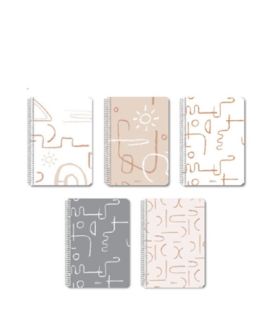 Sahra 100 Yaprak Kareli 16X23 Defter Spiralli Sert Kapak - 1 adet