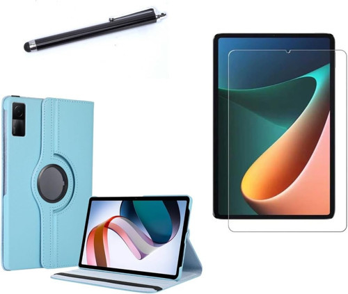 - Xiaomi Redmi Pad Ile Uyumlu Standlı Kılıf + Cam Ekran Koruyucu + Tablet Kalemi 3'Lü Set