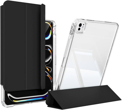 Ipad Pro 11Inç M4/M5 Ile Uyumlu Kılıf Kalem Bölmeli Akrilik Şeffaf Ayrılabilir Case 2024/20