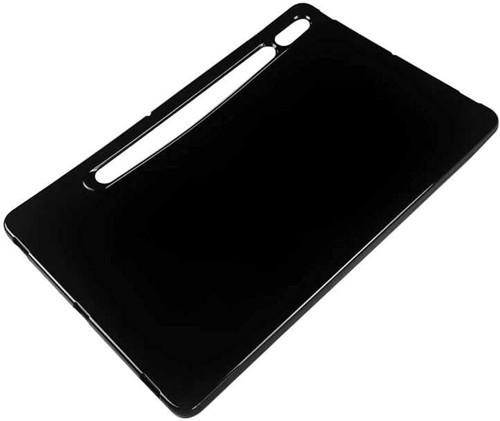 Galaxy Ile Uyumlu Tab S7 T870 Kılıf Tablet Süper Silikon Kapak Siyah