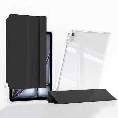 Apple Ile Uyumlu Ipad Air 11 2025 M3 Kılıf Magnetik Ayrılabilen Airbagli Sliding Tablet Kı