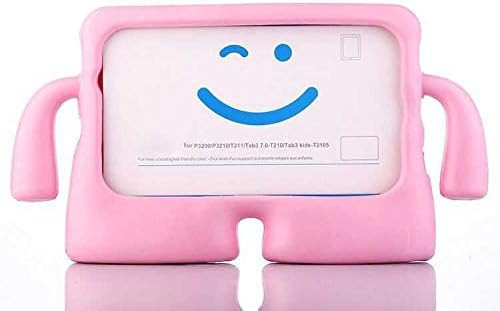 Samsung Galaxy Tab A 8.0 T290 T295 T297 Ile Uyumlu Kılıf Çocuklara Özel Silikon Case Pembe
