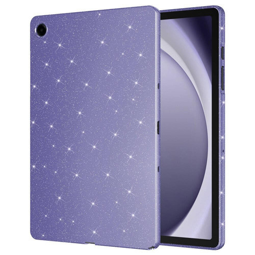 Galaxy Ile Uyumlu Tab A9 Plus Simli Parlak Görünümlü Tablet Koton Kılıf Derin Mor