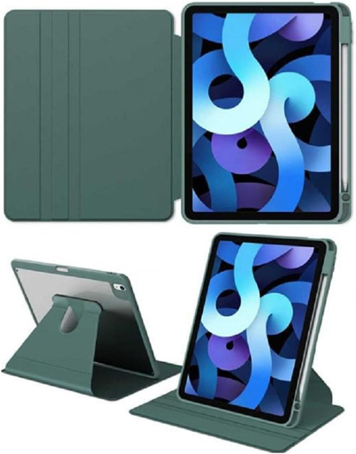 - Apple Ile Uyumlu Ipad 10.9 10.Nesil Kalem Bölmeli Kılıf Kapaklı Dönebilen Arkası Şeffaf