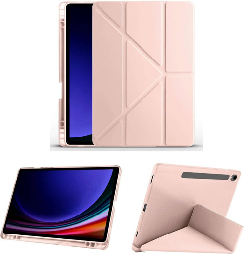 - Samsung Galaxy Tab S9 / Tab S9 Fe Ile Uyumlu Kılıf Kalem Bölmeli Standlı Yumuşak Kapak S