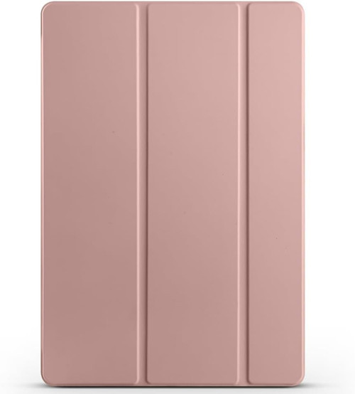 Galaxy Ile Uyumlu Tab S10 Fe Plus Smart Cover Kalem Bölmeli Standlı 1-1 Kılıf Rose Gold