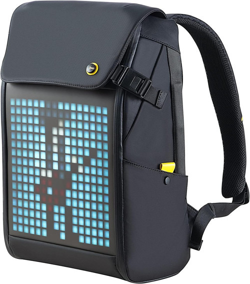 Divoom Pixoo Pixoo Pixoo Pixoo Art Laptop Sırt Çantası Erkek 15 Inç Su Geçirmez Okul Sırt Çantası La