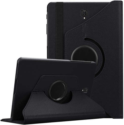 Samsung Galaxy Tab A 10.5 T590 T595 T597 Ile Uyumlu Kılıf 360 Dönebilen Standlı Case Siyah