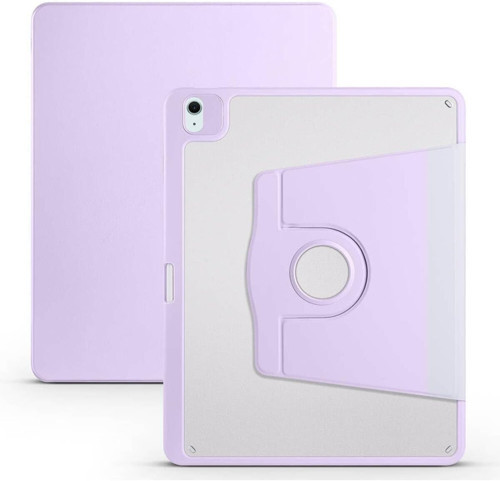- Ipad Air 13 2025 M3 Kılıf Termik Kalem Bölmeli Dönebilen Standlı Kılıf - Lila 5