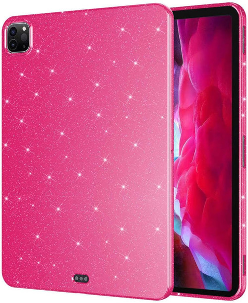 - Ipad Pro 11 2022 M2 Simli Parlak Görünümlü Ile Uyumlu Sbt Tablet Koton Kılıf-Pembe Koyu