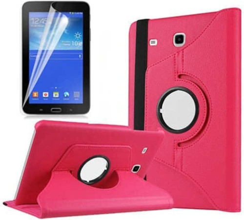 - Galaxy Tab 3 Lite 7.0 T110 Ile Uyumlu Standlı Kapaklı Dönebilen Tablet Kılıfı