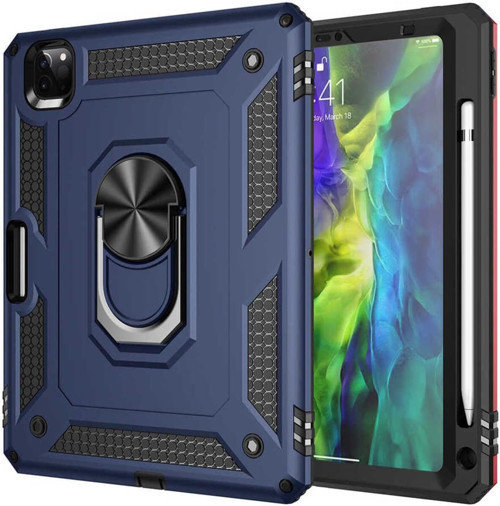 - Ipad Pro 11 2022 M2. Nesil Ile Uyumlu Ile Uyumlu Tablet Vega Kapak-Mavi - Beyaz 1
