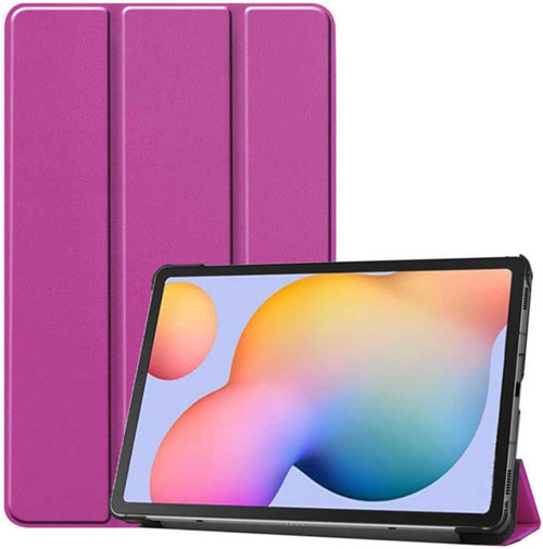 - Lenovo Tab M10 Plus Tbtb-128F 3. Jenerasyon Ile Uyumlu Smart Cover Standlı 1-1 Kılıf-Mor