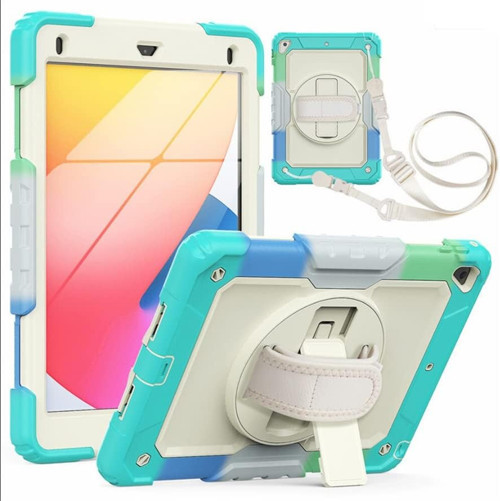 Ipad Air 1 9.7" Ile Uyumlu Kılıf Renkli Strap Zırh Case A1474 A1475 A1476