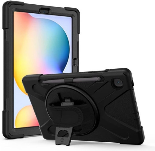 Samsung Galaxy Tab S6 Lite 2024 P620 P610 Ile Uyumlu Kılıf Defender Askılı Zırhlı Tank Case 13-15-17