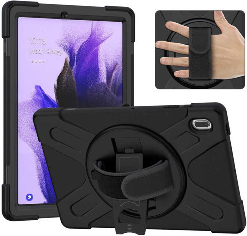 - Galaxy Tab S7 Fe Lte (T737-T736-T733-T730) Defender Tablet Silikon - Siyah
