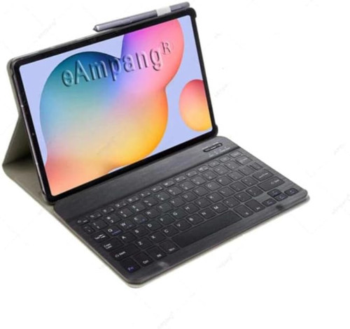 Huawei Matepad T10 T10S Ile Uyumlu Kılıf Kablosuz Klavyeli Case Mobax Siyah