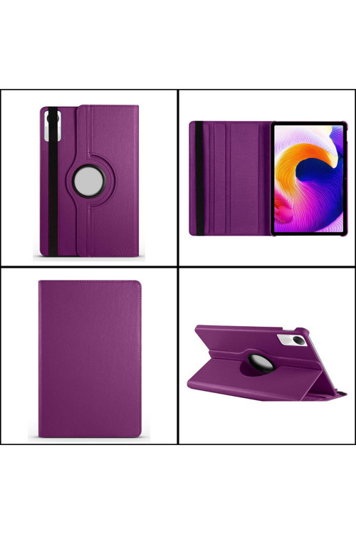 - Xiaomi Redmi Pad Se 11 İnç Ile Uyumlu Kılıf Yatay-Dikey Standlı 360 Dönebilen Ön Arka Ta