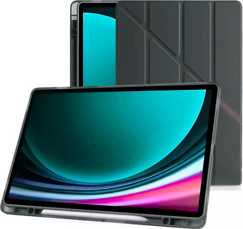 Klasse Samsung Galaxy Tab S9+ Fe Plus 12.4 Inç Uyumlu Smart Kılıf, S Pen Kalemlikli, Trifold, Esnek,