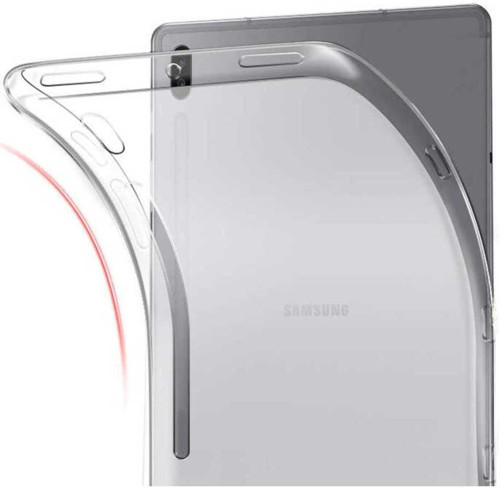 Psr Aksesuar Renksiz Kılıf Tablet Süper Silikon Kapak-Renksiz Galaxy Tab S7 Plus T970 Ile Uyumlu