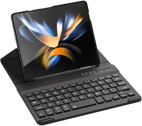 Samsung Galaxy Z Fold 3 Ile Uyumlu Kılıf Bluetooth Klavyeli Keyboard Case