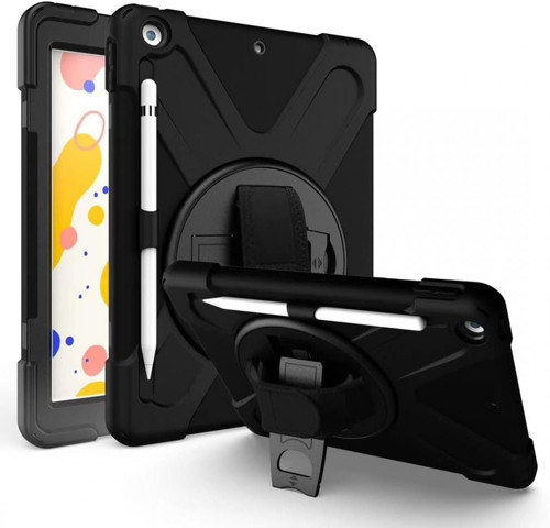 Apple Ipad 8. Nesil 10.2 Ile Uyumlu Kılıf Defender Askılı Zırhlı Tank Case A2270 A2428 A2429 A2430 S