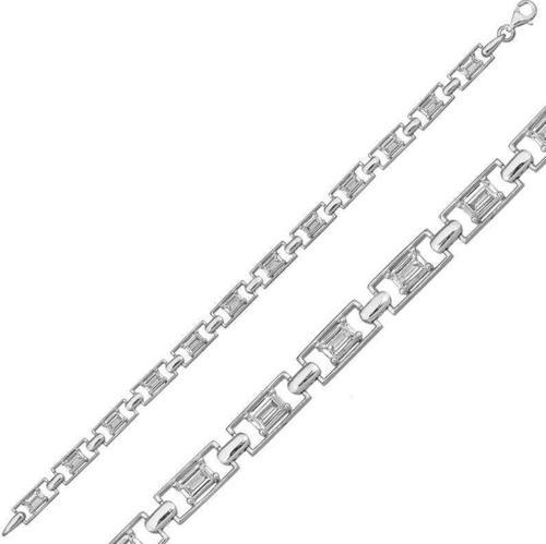 925 Ayar Gümüş Baget Su Yolu Bileklik