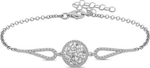 925 Ayar Gümüş Baget Taşlı Bileklik