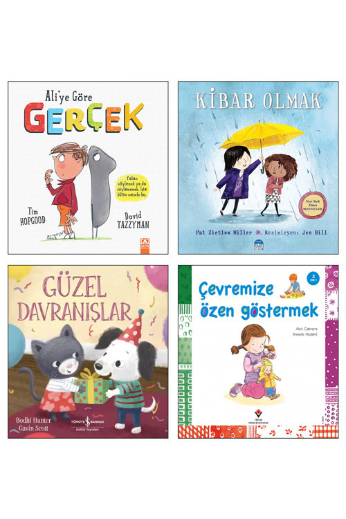 Ali'ye Göre Gerçek Yalan Söylememek Kibar Olmak Pat Zietlow Miller Güzel Davranışlar Çevremize Özen Göstermek Aleix Cabrera Çocuklar için Güzel Davranışlar İyilik Nezaket Doğru Söylemek Kitapları