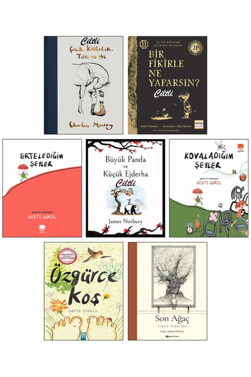 Çocuk Köstebek Tilki ve At Bir Fikirle Ne Yaparsın Büyük Panda ve Küçük Ejderha Hatalar Kitabı Özgürce Koş Son Ağaç Ertelediğim Şeyler Kovaladığım Şeyler p4c Çocuklar için Felsefe Kitapları