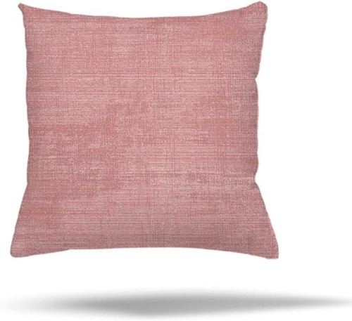 Düz Renk Gizli Fermuarlı Yastık Kılıfı Kırlent Kılıfı Koltuk Yastık Kılıfı, Pembe 45 X 45