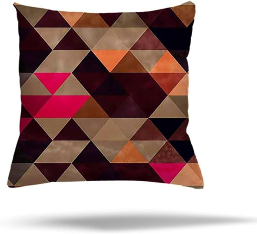 Geometrik Batik Desen Gizli Fermuarlı Yastık Kılıfı Kırlent Kılıfı Koltuk Yastık Kılıfı, Kar