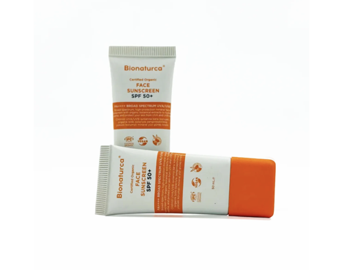 Organik Sertifikalı Güneşten Koruyucu Yüz Kremi SPF 50+ 50 ml