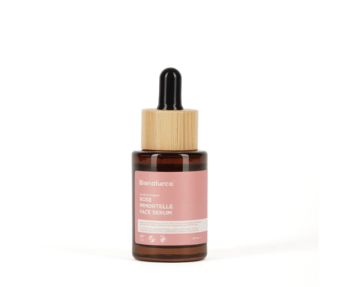 Organik Sertifikalı Gül & Ölmezçiçek Sıkılaştırıcı Yüz Serumu 30 ml