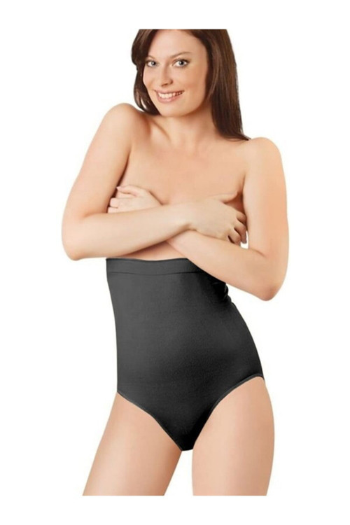 Lacivert Tekstil Kadın Siyah Slip Yüksek Bel Korse 890