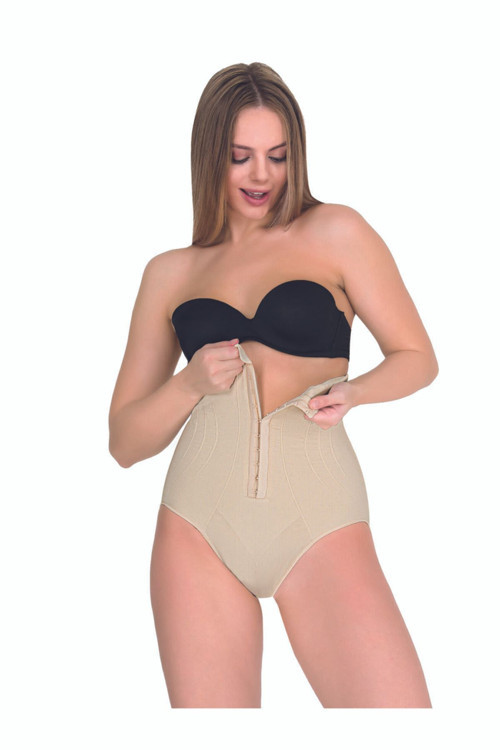 Kadın Beyaz Formtime Agraflı Yüksek Bel Slip Korse