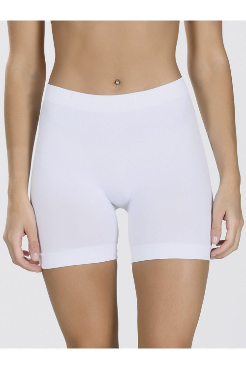 Kadın Beyaz Seamless Dikişsiz Şort Boxer 2007