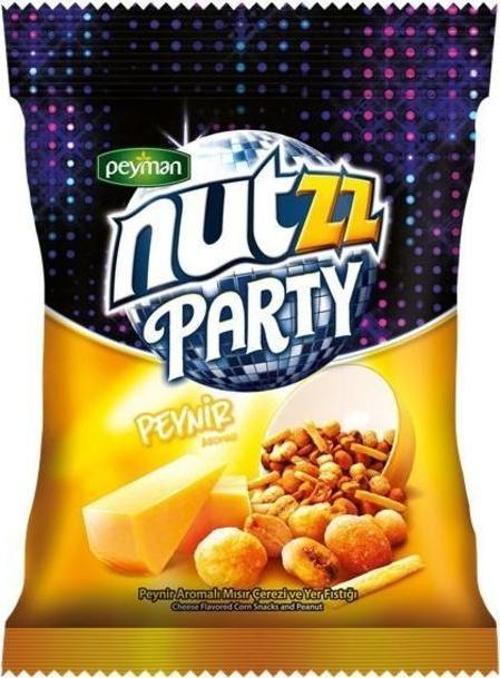 Nutzz Party Mix Peynir Aromalı Mısır Çerezi ve Yer Fıstığı 90 gr