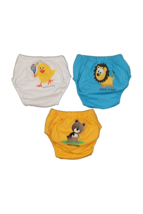 Erkek Bebek Alıştırma Külot 3'Lü