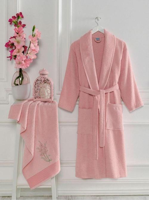 Havlulu Bornoz 2li Set