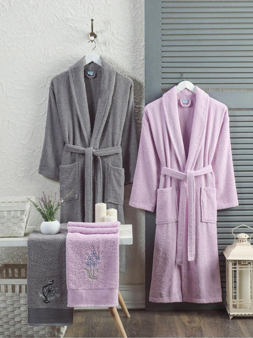 Havlulu Bornoz 4lü Set
