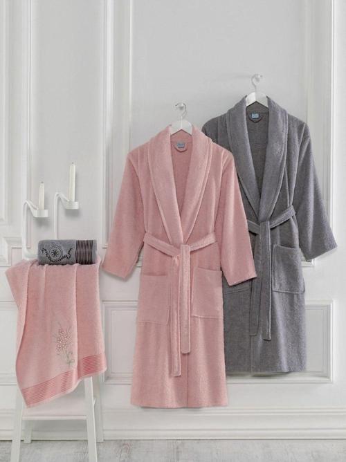 Havlulu Bornoz 4lü Set