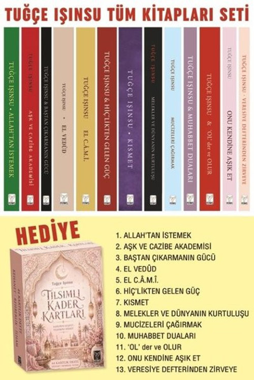 Tuğçe Işınsu Seti-13 Kitap Takım-Tılsımlı Kader Kartları Hediyeli