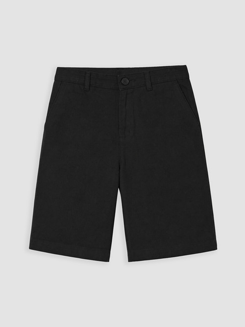 LCW Vision Siyah Regular Fit Beli Lastikli Erkek Çocuk Şort