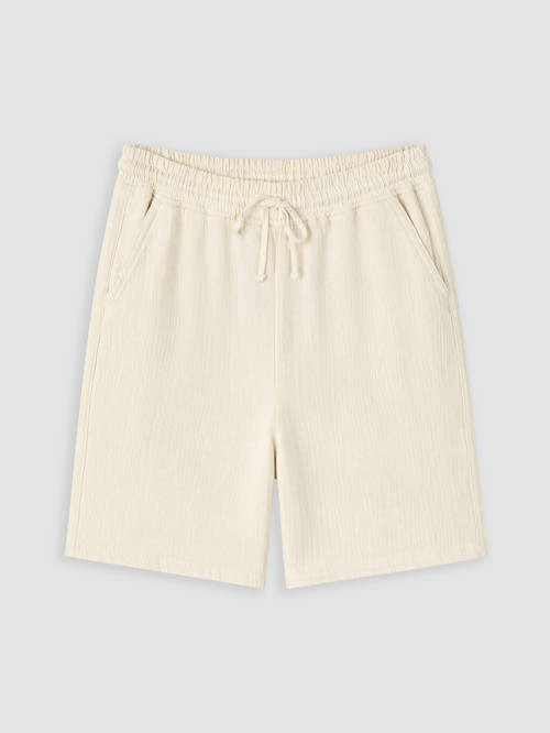 LCW Kids Bej Regular Fit Erkek Çocuk Müslin Şort