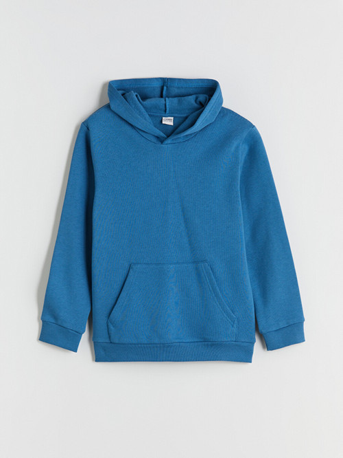 LCW Kids Mavi Kapüşonlu Erkek Çocuk Sweatshirt