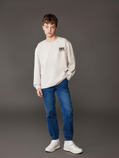 LCW Kids İndigo Slim Fit Erkek Çocuk Jogger Jean Pantolon